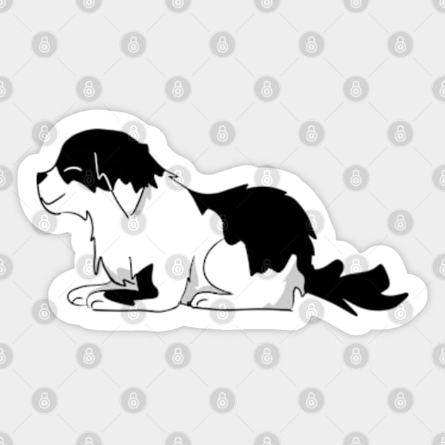 Dog - Border Collie Sticker by JellyWinkle